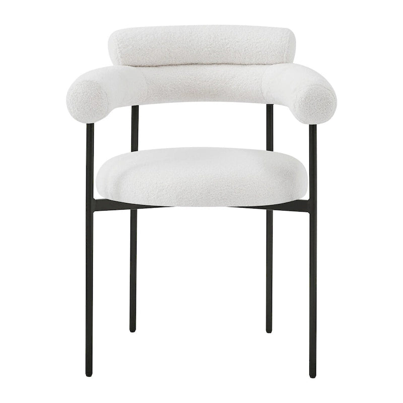 Upholstered-arm dining chair