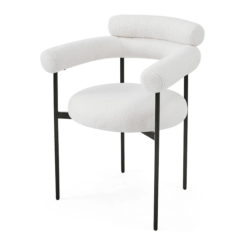 Upholstered-arm dining chair