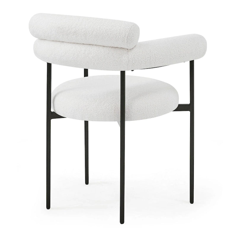 Upholstered-arm dining chair
