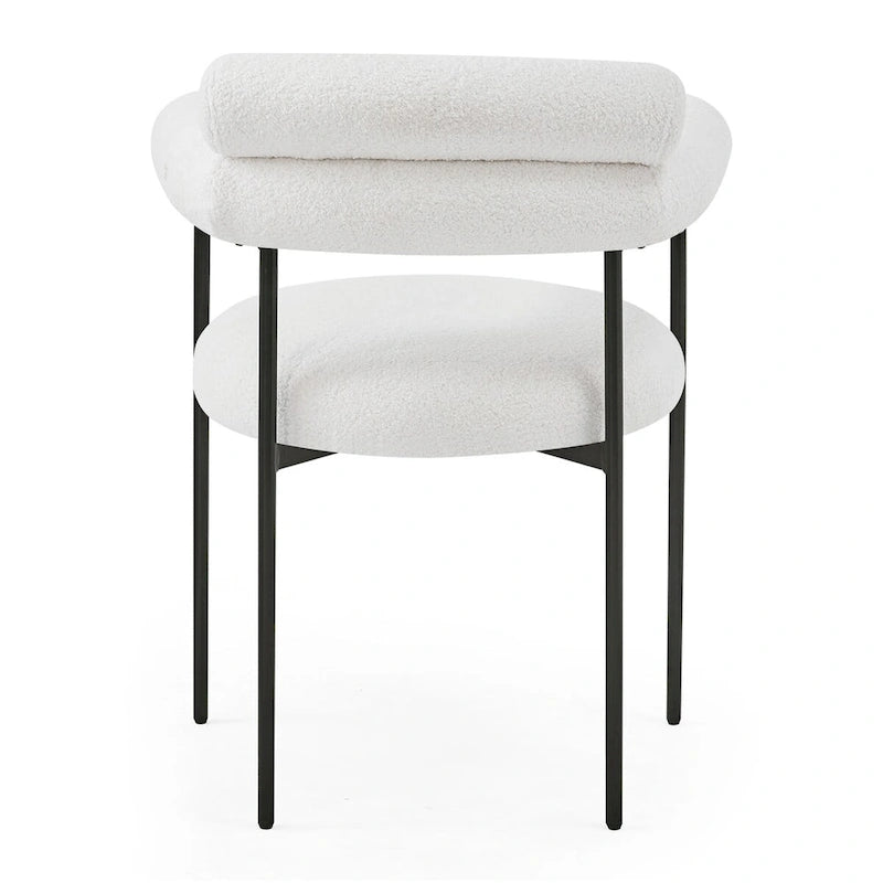 Upholstered-arm dining chair