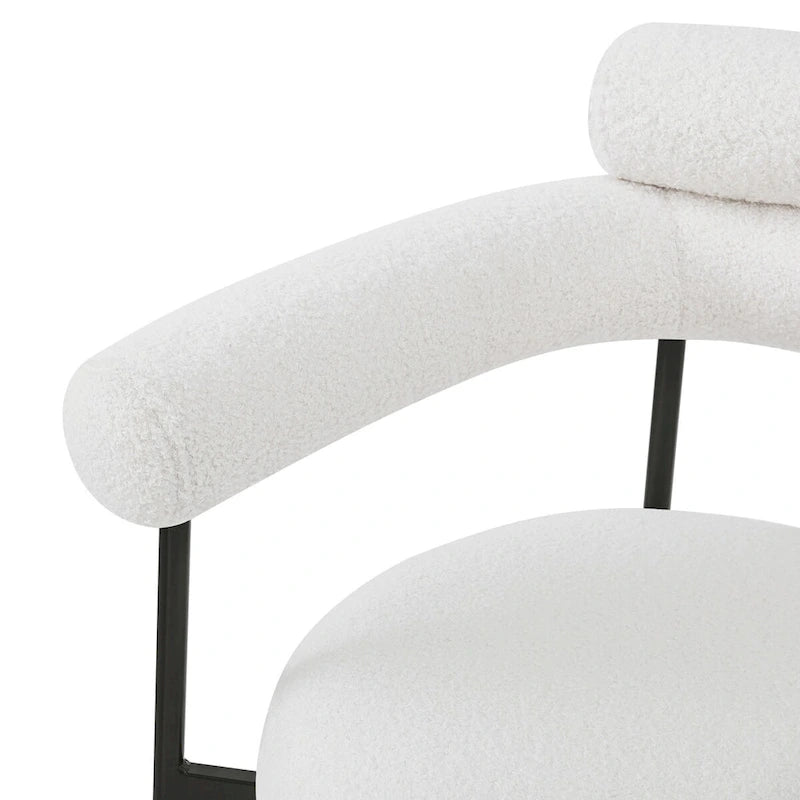 Upholstered-arm dining chair