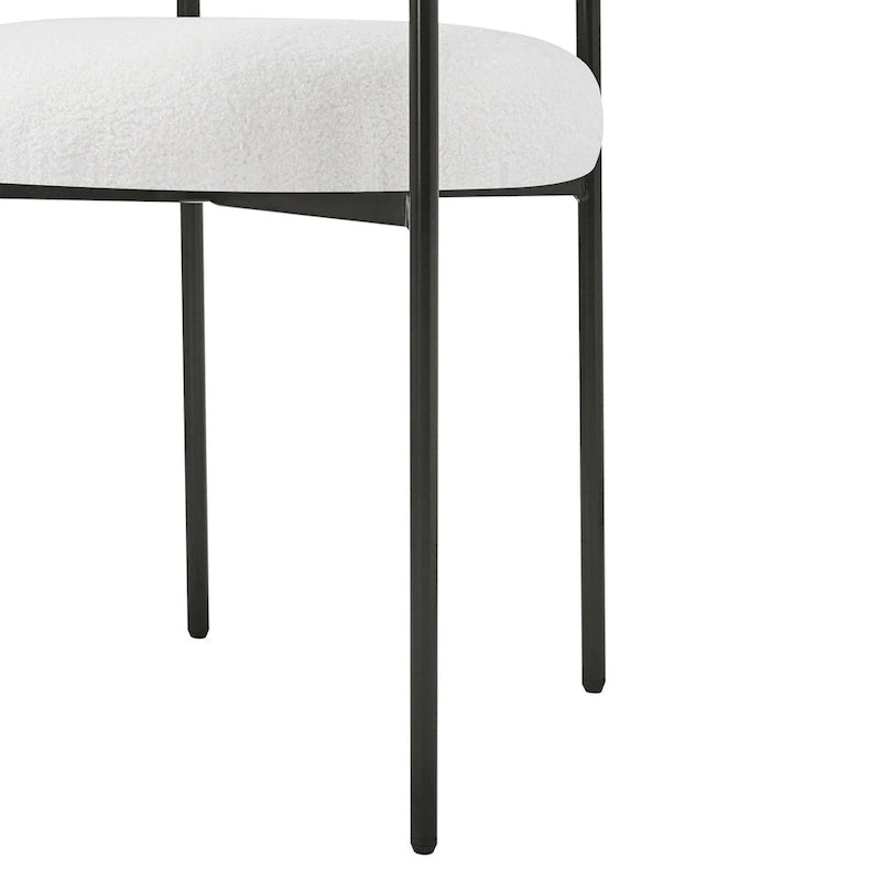 Upholstered-arm dining chair