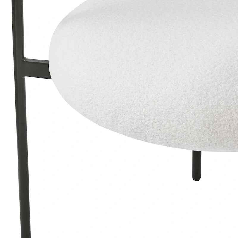 Upholstered-arm dining chair