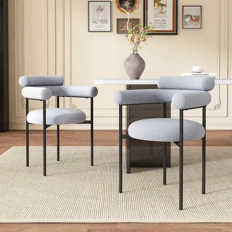 Upholstered-arm dining chair
