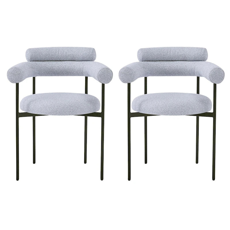 Upholstered-arm dining chair