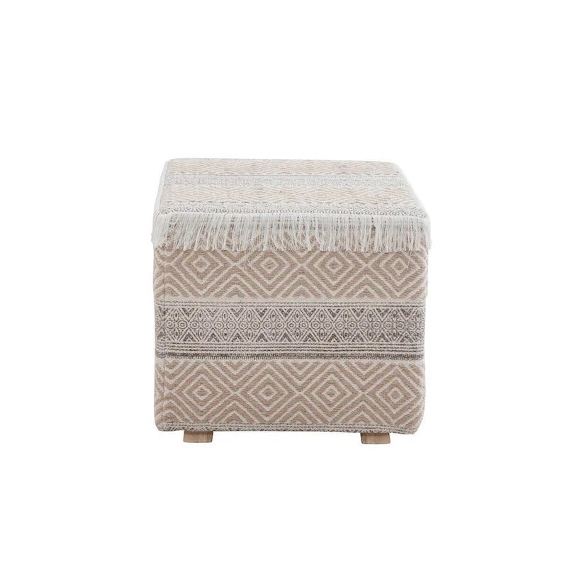 Square Upholstered Ottoman Stool